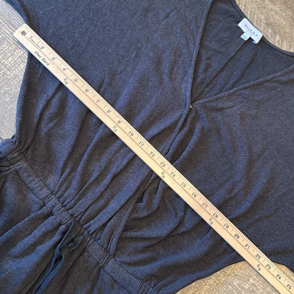 Gilli Charcoal Grey Black Long Sleeve Jumpsuit Size L - Picture 5 of 10